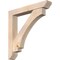 Ekena Millwork Imperial Slat Smooth Bracket w/ Offset Brace, Douglas Fir, 7 1/2"W x 48"D x 48"H BKT0806X48X48IMP06SDF - alternate 1